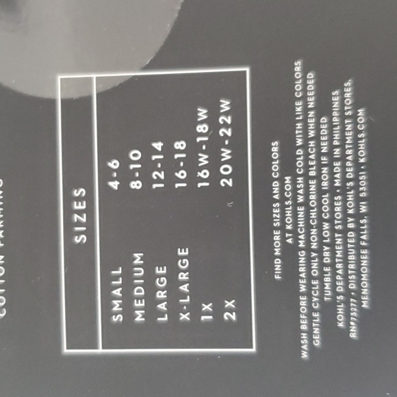 🆕️ Simply Vera Black Leggings - Picture 3 of 3